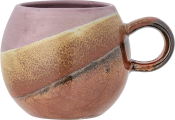 Tasse aus Steinzeug Bloomingville Paula Violett Unikat