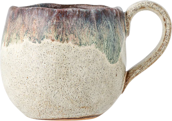 Kaffeetasse aus Steingut Bloomingville Estella Braun – Einzigartiges Design