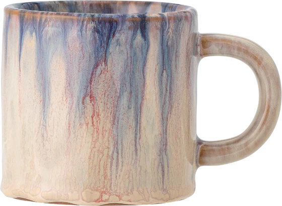 Trinkbecher Bloomingville Amalia Blau – Einzigartiges Steingut