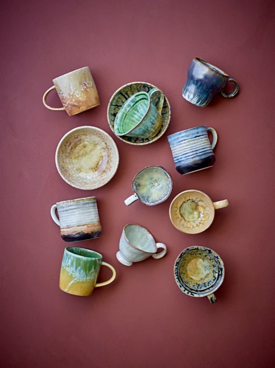 Kaffeetasse Steingut Bloomingville Milani Natur – Unikat Design