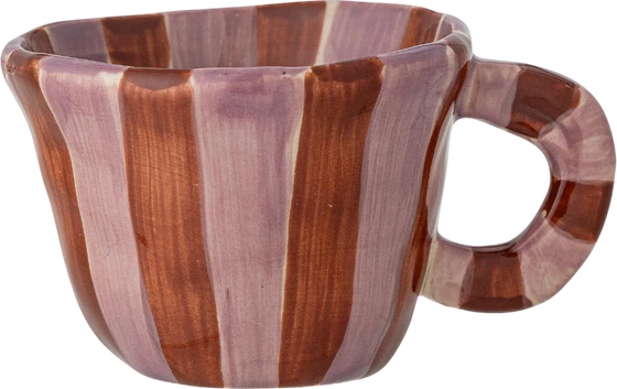 Kaffeetasse Steingut Bloomingville Nini Rose – Handbemalt Unikat