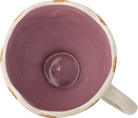 Steingut-Tasse Bloomingville Willa Braun – Handbemalte Unikate