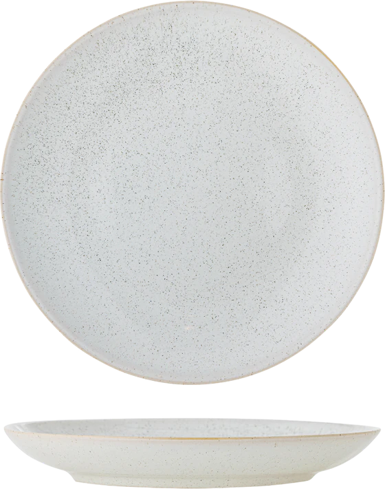 Tiefer Suppenteller Bloomingville Addison Weiß Steingut 22cm
