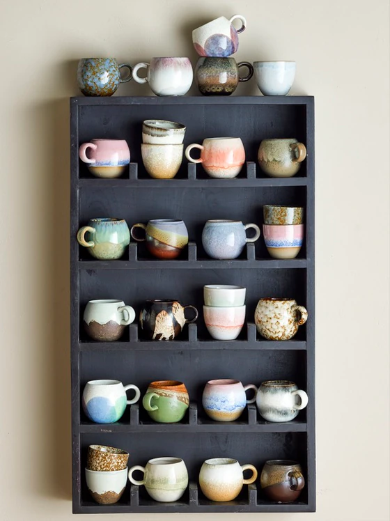 Kaffeetasse Bloomingville Paula Braun Steingut Retro-Design
