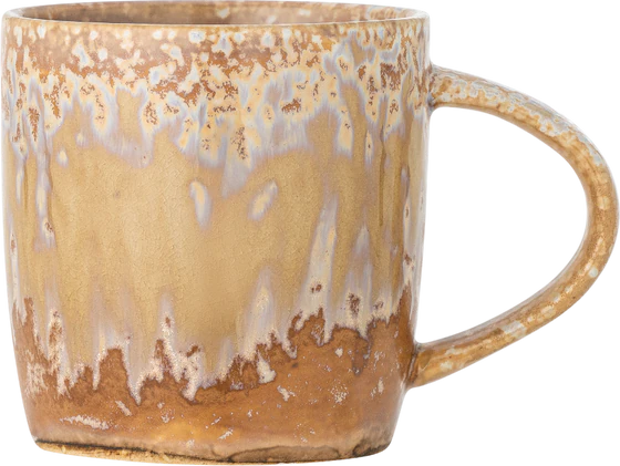 Trinkbecher Steingut Bloomingville Milani Natur – Unikat-Design