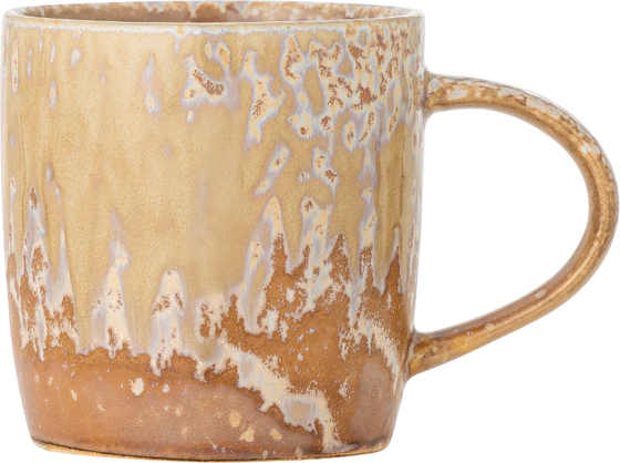 Trinkbecher Steingut Bloomingville Milani Natur – Unikat-Design