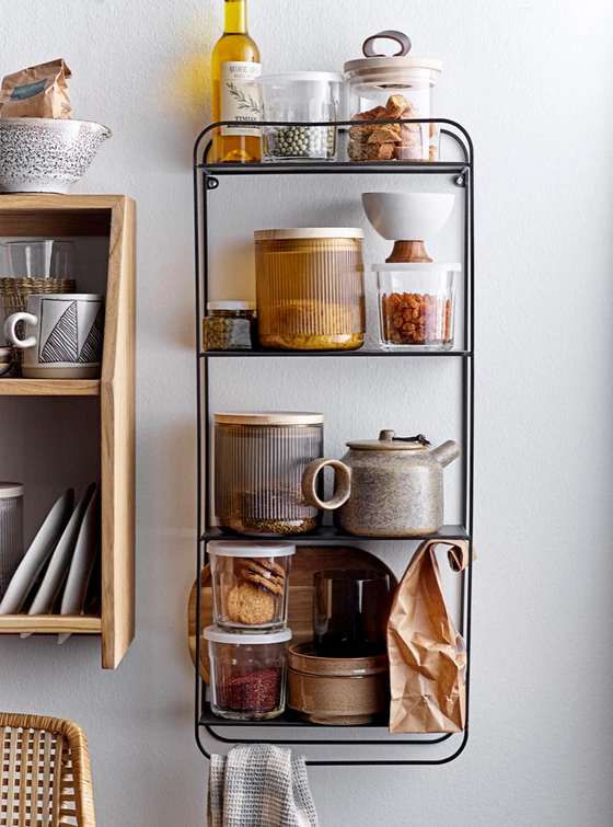 Vorratsbehälter Bloomingville Tessa Glas Klar – Dicht & Stapelbar