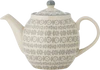 Teekanne Steingut Bloomingville Karine Grau 1200ml Skandi-Chic