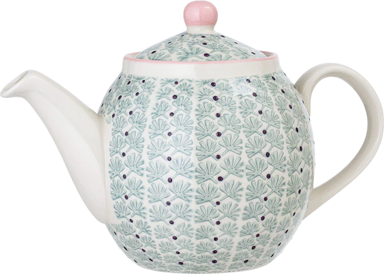 Teekanne aus Steinzeug Bloomingville Maya Grün – Einzigartiges Design