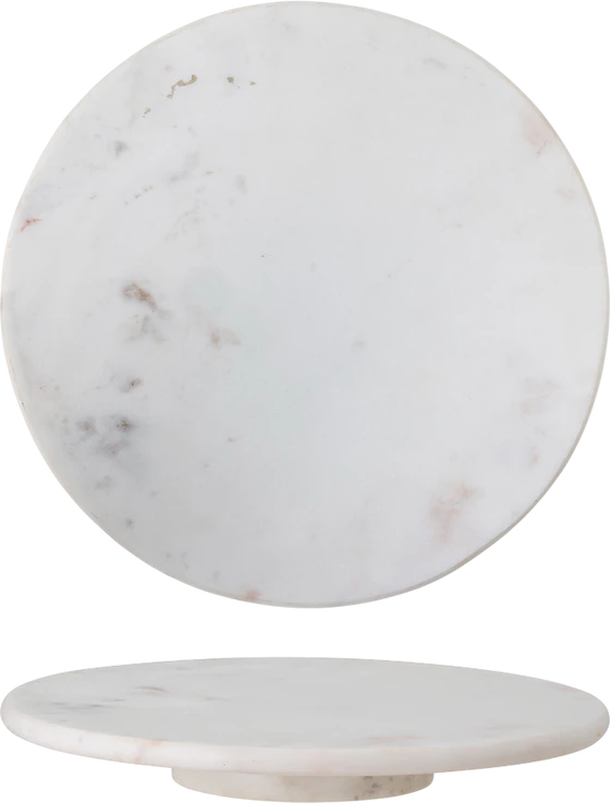 Servier-Drehteller Bloomingville Ellin Weiß Marmor 35,5 cm