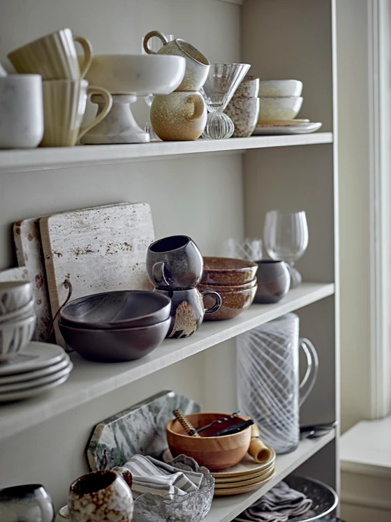 Dekorative Marmorschale Bloomingville Eris Weiß Marmor