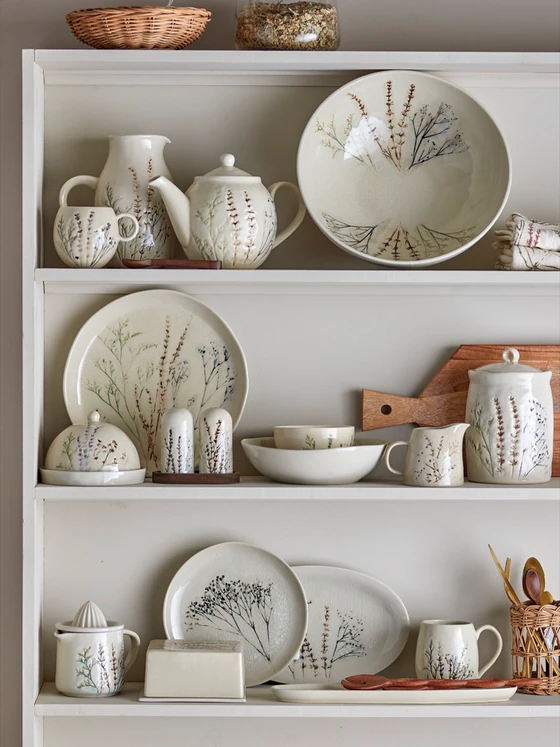 Vorratsdose Steingut Natur Bloomingville Bea luftdicht