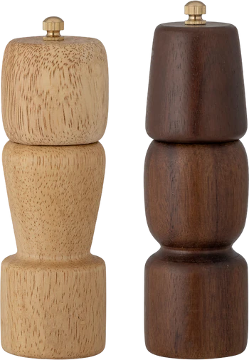 Salz- und Pfeffermühlen-Set Bloomingville Sabri Natur Akazie