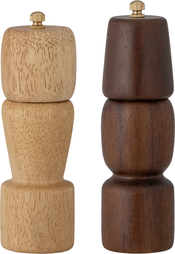 Salz- und Pfeffermühlen-Set Bloomingville Sabri Natur Akazie