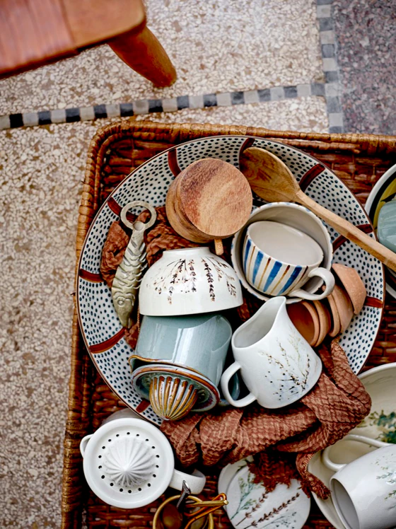 Zitronensaftpresse Steingut Natur Bloomingville Bea Unikat