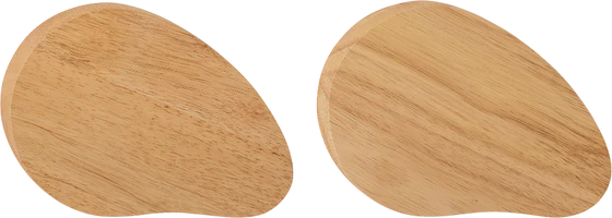 Schneidebrett-Set Bloomingville Gong Natur Gummibaumholz