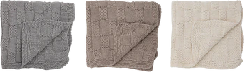 Gestricktes Spültuch-Set Bloomingville Odine Grau Baumwolle
