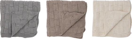 Gestricktes Spültuch-Set Bloomingville Odine Grau Baumwolle