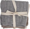 Gestricktes Spültuch-Set Bloomingville Odine Grau Baumwolle