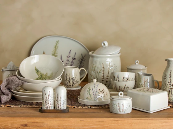 Salz- und Pfefferstreuer-Set Bloomingville Bea Natur Steingut Unikat