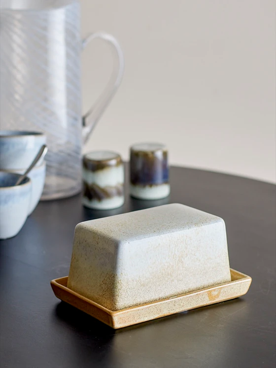 Butterdose Steingut Paula Natur Bloomingville – Einzigartiges Design