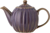 Teekanne aus Steingut Bloomingville Latina Violett 1,2L Vintage