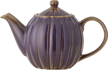 Teekanne aus Steingut Bloomingville Latina Violett 1,2L Vintage