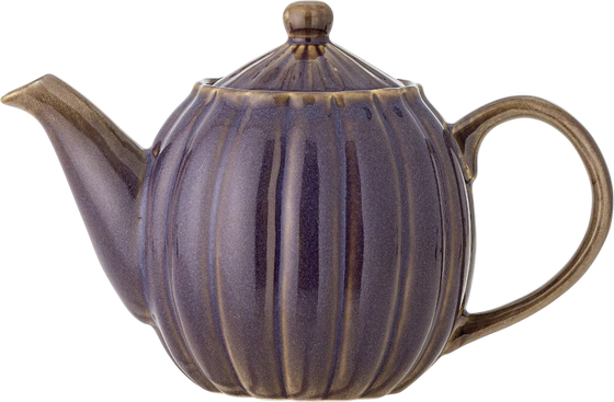 Teekanne aus Steingut Bloomingville Latina Violett 1,2L Vintage