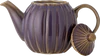 Teekanne aus Steingut Bloomingville Latina Violett 1,2L Vintage