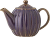 Teekanne aus Steingut Bloomingville Latina Violett 1,2L Vintage