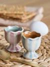 Eierbecher Set Bloomingville Willa Rose Steingut Vintage-Design