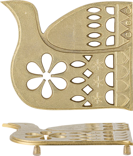 Untersetzer Bloomingville Lonela Gold Aluminium dekorativ