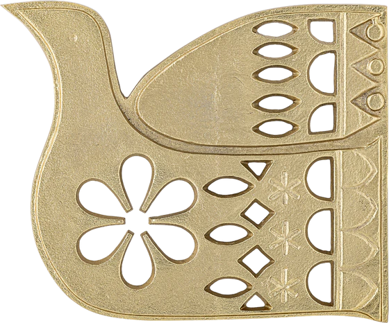 Untersetzer Bloomingville Lonela Gold Aluminium dekorativ