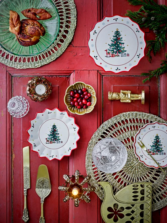 Untersetzer Bloomingville Lonela Gold Aluminium dekorativ