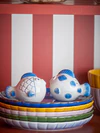 Salz- und Pfefferstreuer-Set Fugu Blau Steingut Bloomingville