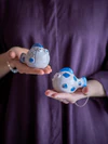 Salz- und Pfefferstreuer-Set Fugu Blau Steingut Bloomingville