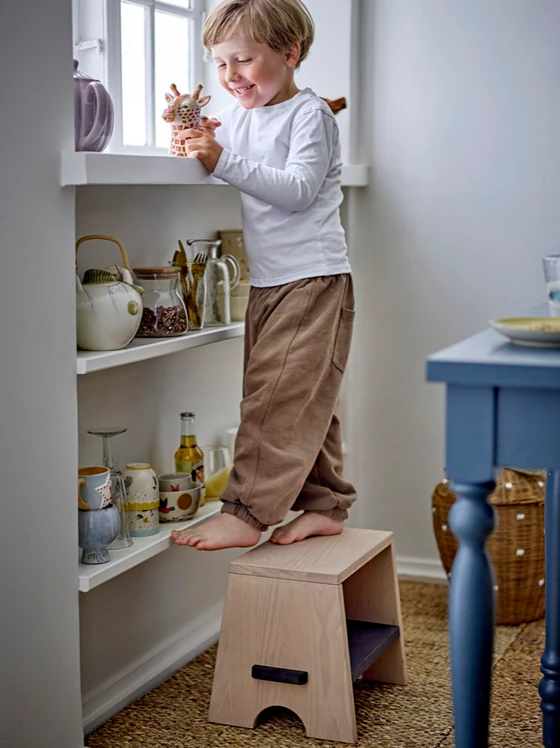 Kinderhocker Massivholz Bloomingville Jela Natur Buche