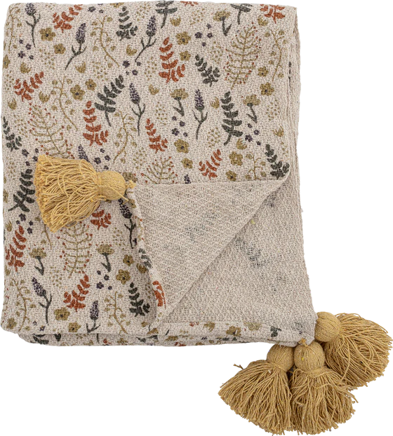 Wohndecke Gelb Filipa Bloomingville – Recycelte Baumwolle