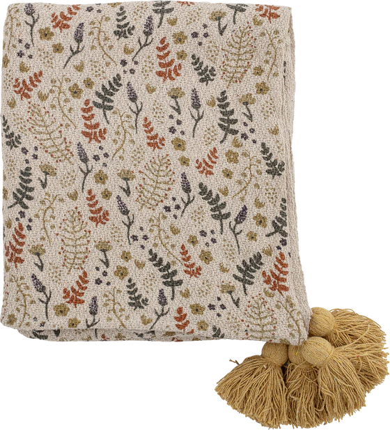 Wohndecke Gelb Filipa Bloomingville – Recycelte Baumwolle