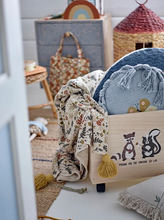 Wohndecke Gelb Filipa Bloomingville – Recycelte Baumwolle