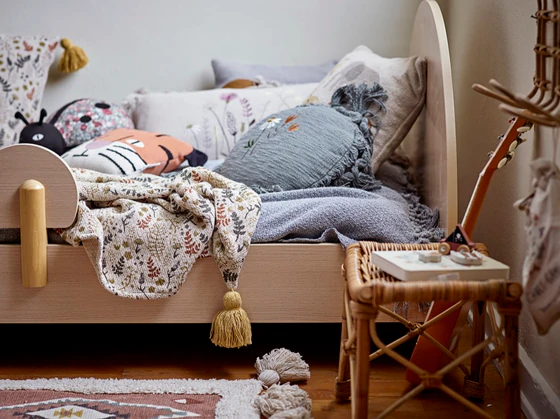Wohndecke Gelb Filipa Bloomingville – Recycelte Baumwolle