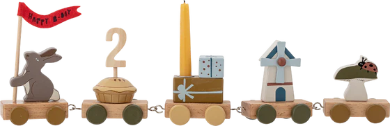 Geburtstagszug Bloomingville MINI Alfi Braun FSC®100% MDF