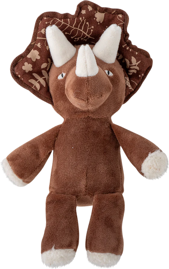 Babyrassel Dinosaurier Bloomingville Fintan Braun Baumwolle