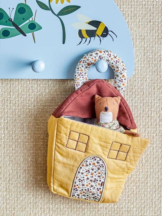 Stofftier-Set Bloomingville MINI Tio Braun Leinen – Weich & Leicht