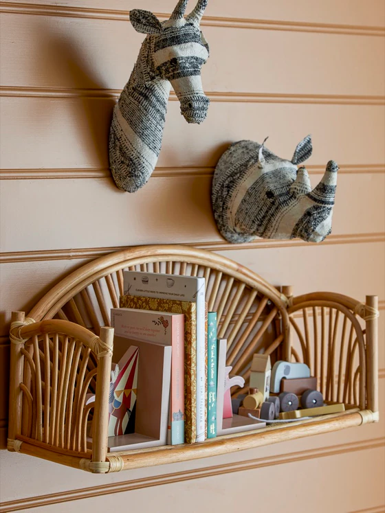 Wanddekoration Nashornkopf Kinderzimmer Bloomingville Berte Schwarz