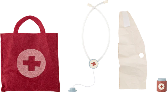 Arzt-Spielset für Kinder Bloomingville Elliott Rot FSC® MDF