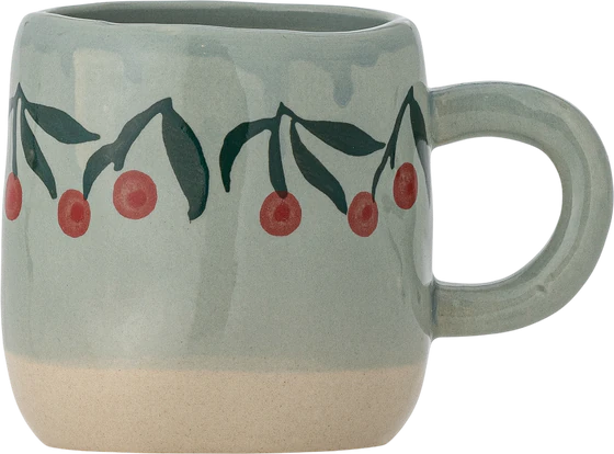 Kindertasse Steingut Bloomingville Millie Blau – Handbemalt Unikat