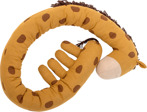 Kuscheltier Giraffe Bloomingville Ibber Orange Baumwolle