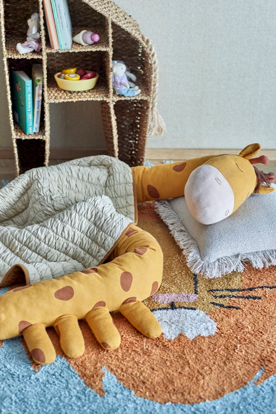 Kuscheltier Giraffe Bloomingville Ibber Orange Baumwolle
