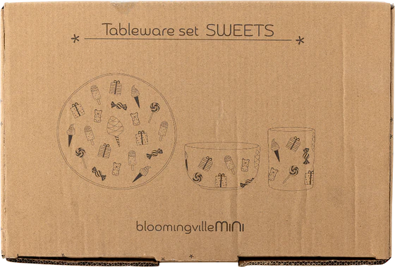 Kindergeschirr-Set Steingut Natur Bloomingville MINI – Robust & Festlich